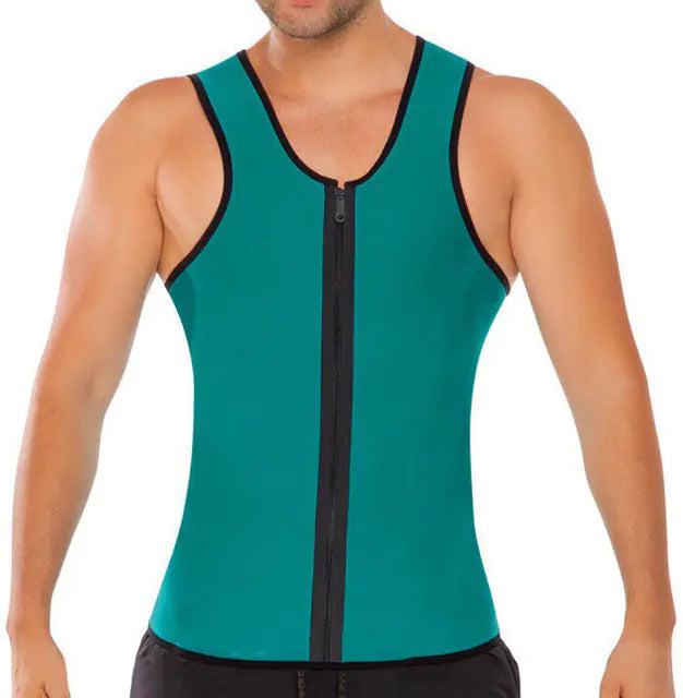 Chaleco de neopreno para adelgazar la cintura para hombre