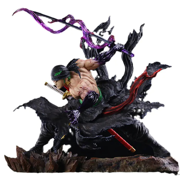 Figura de Zoro de dos cabezas de One Piece (directa de fábrica)
