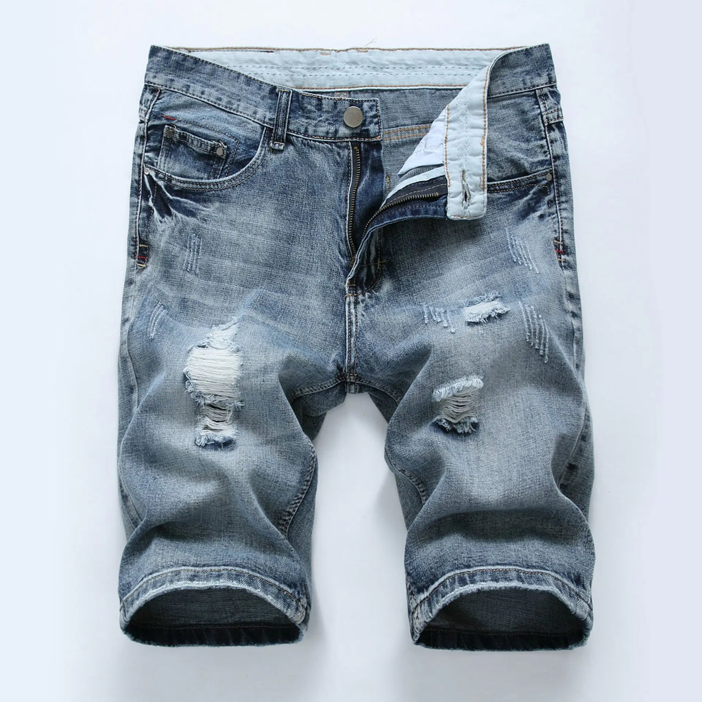 Pantalones cortos vaqueros de moda casual para hombre