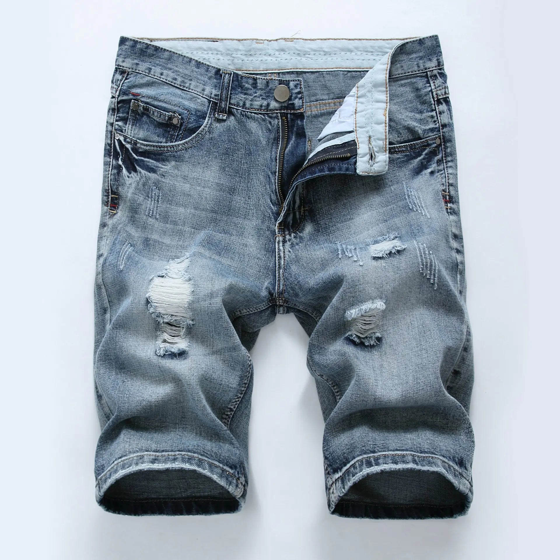 Pantalones cortos vaqueros de moda casual para hombre