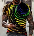Camiseta de poliéster para hombre de la calle Harajuku Fashion