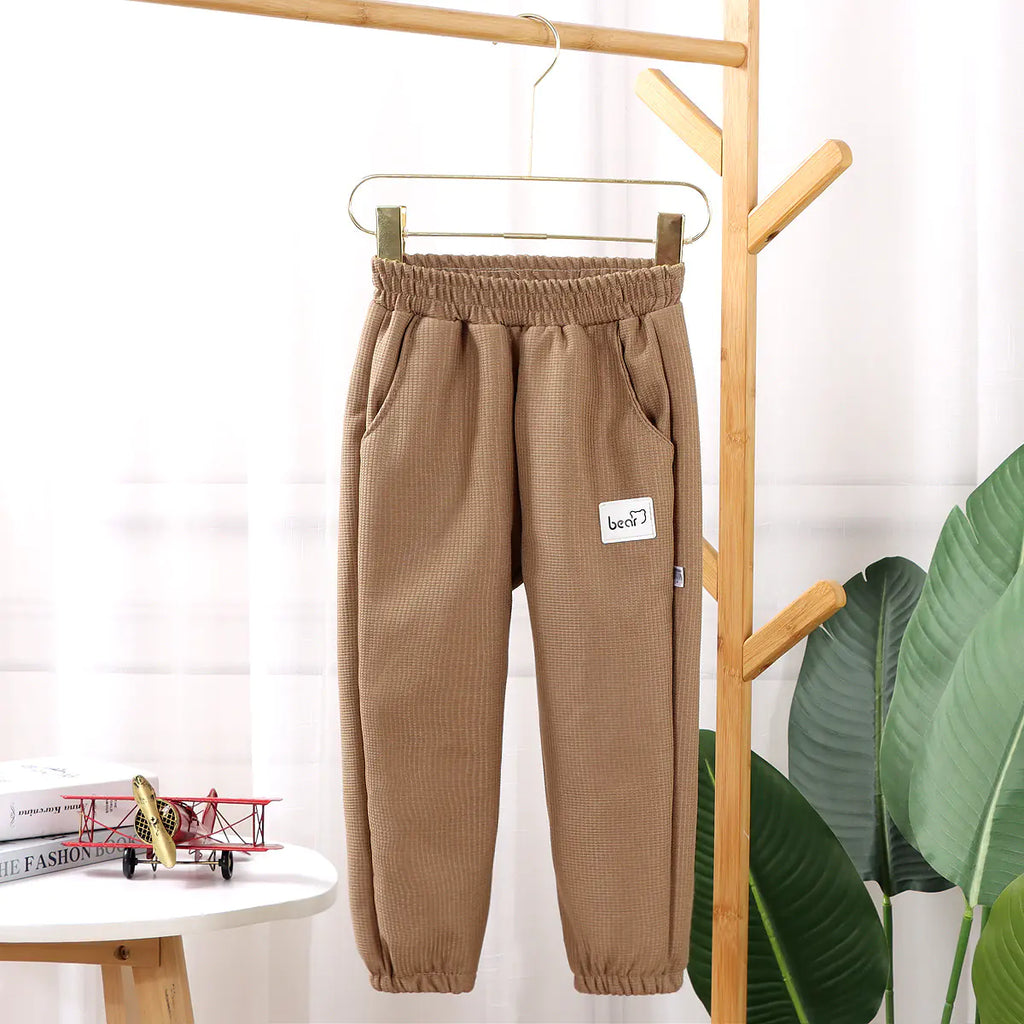Pantalones Deportivos de Forro Polar de Invierno para Niños y Niñas