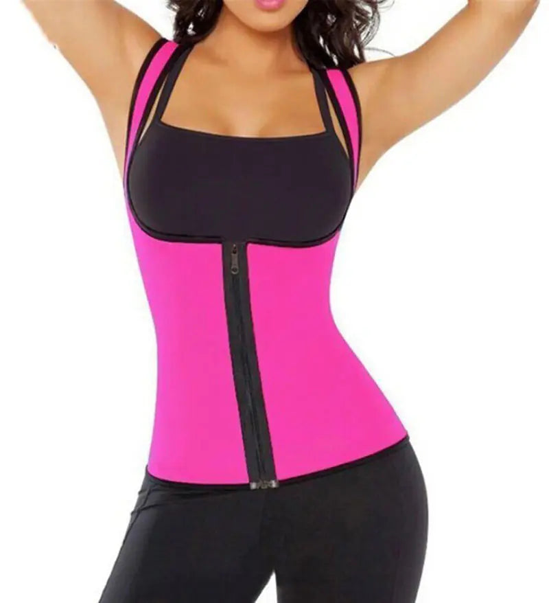 Chaleco reductor de cintura de neopreno para mujer