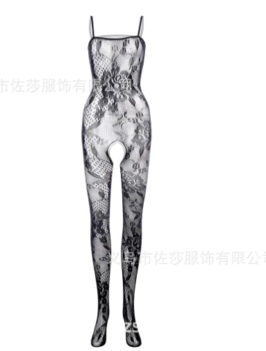 Body de mujer sexy tipo camisetilla con abertura en la entrepierna