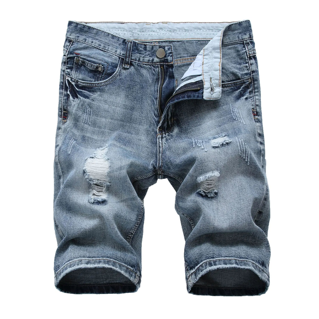 Pantalones cortos vaqueros de moda casual para hombre