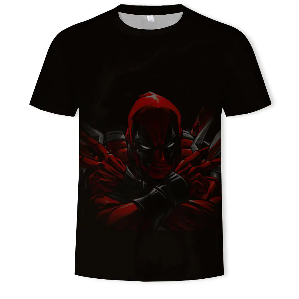 Camiseta estampada de moda urbana para hombre - Spandex elástico/poliéster