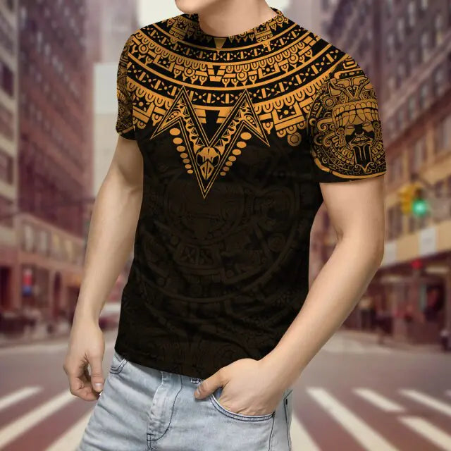 Camiseta de poliester para hombre