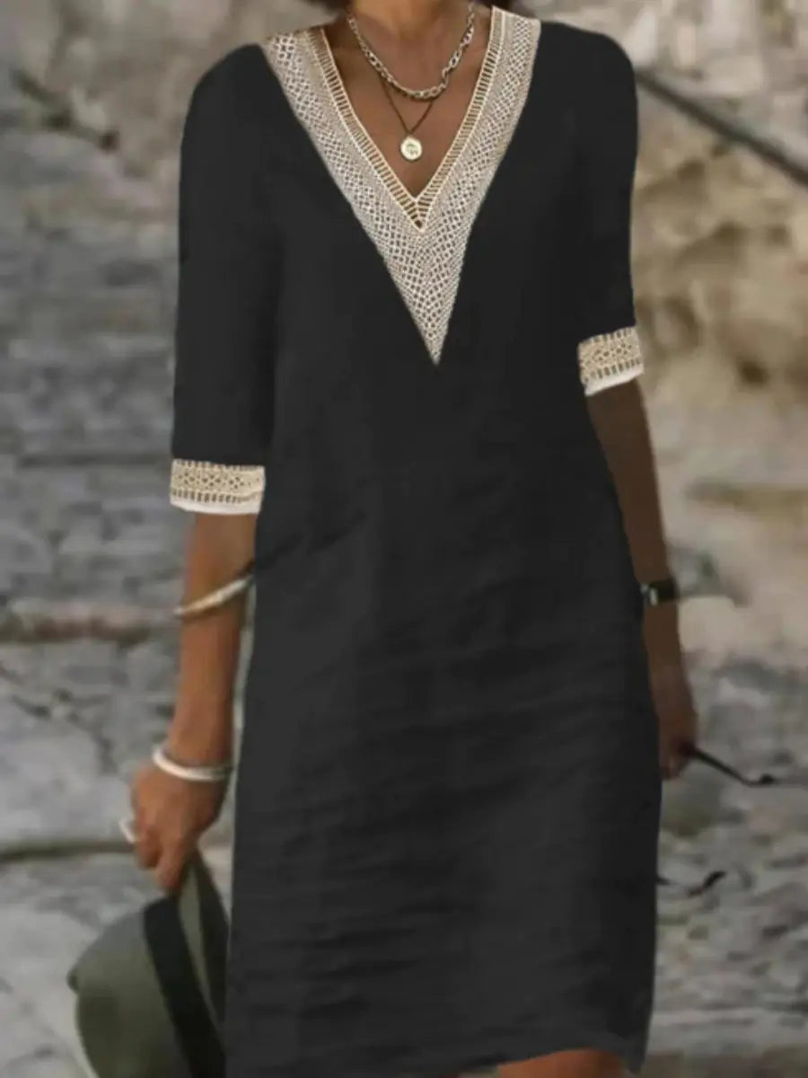 Vestido holgado informal de mujer para otoño/invierno