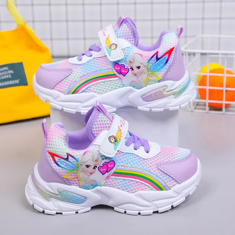 Zapatillas deportivas casuales transpirables para niñas