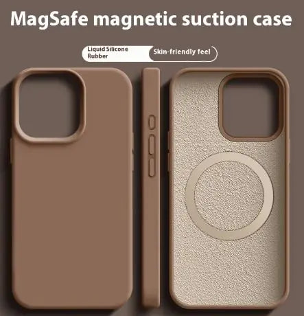 Funda magnética de silicona líquida Magsafe para iPhone
