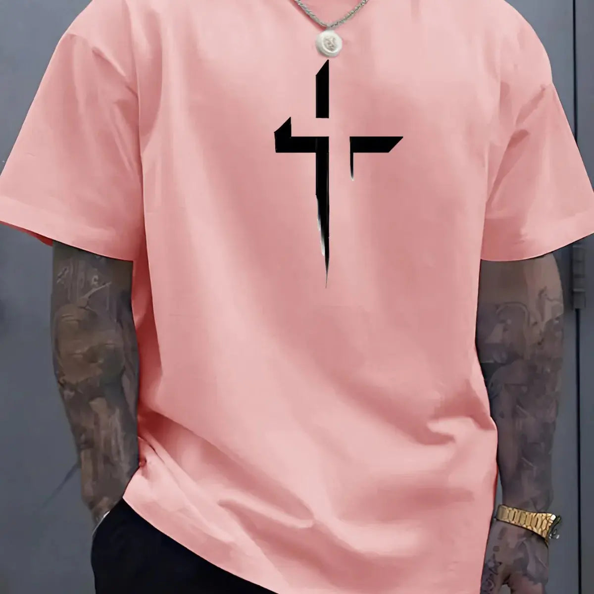 Camiseta casual estampada para hombre – Estilo urbano