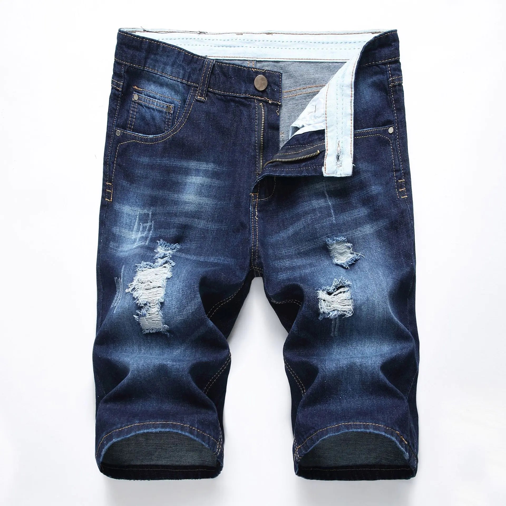Pantalones cortos vaqueros de moda casual para hombre