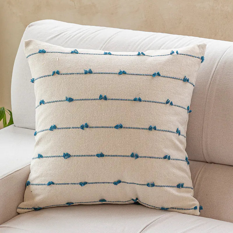 Fundas de almohada de algodón sencillas para sofá