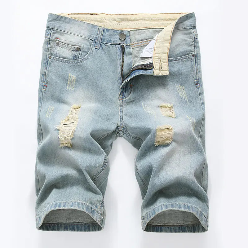 Pantalones cortos vaqueros de moda casual para hombre