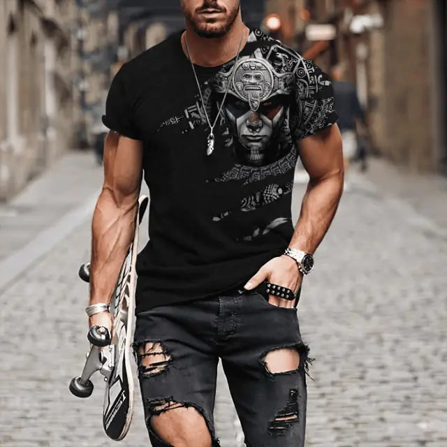 Camiseta de poliester para hombre