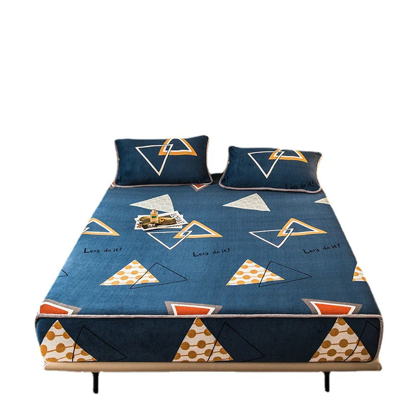 Funda de colchón de terciopelo coral