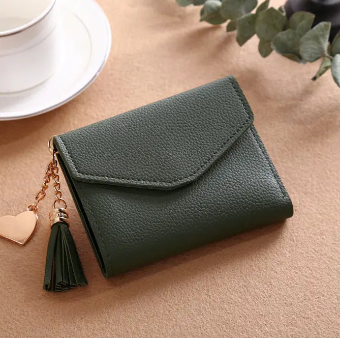 Cartera clásica de mujer con bordado y monedero - Vant