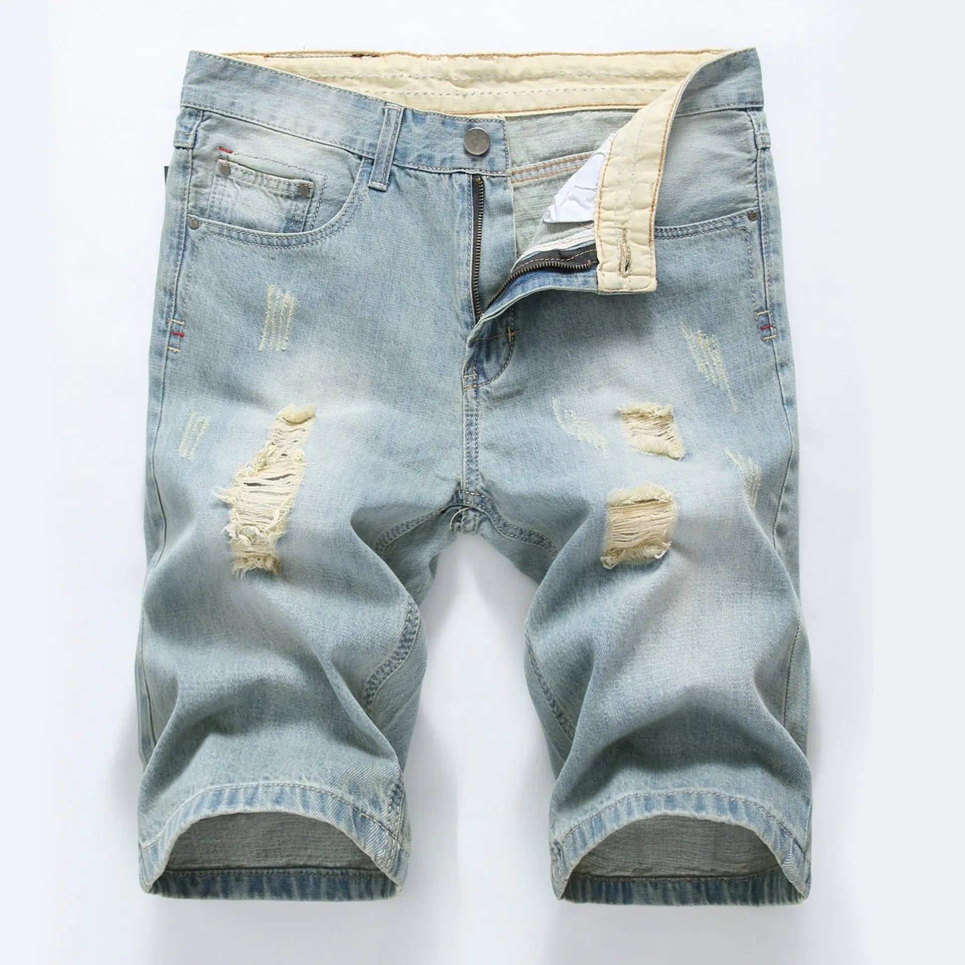 Pantalones cortos vaqueros de moda casual para hombre
