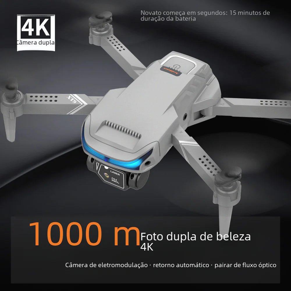 Dron cuadricóptero XT9 HD con cámara dual y mantenimiento de altitud - Vant
