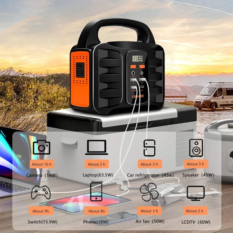 Estación de Energía Portátil 150W 155Wh 42000mAh Generador Solar Para Viajes por Carretera - Vant