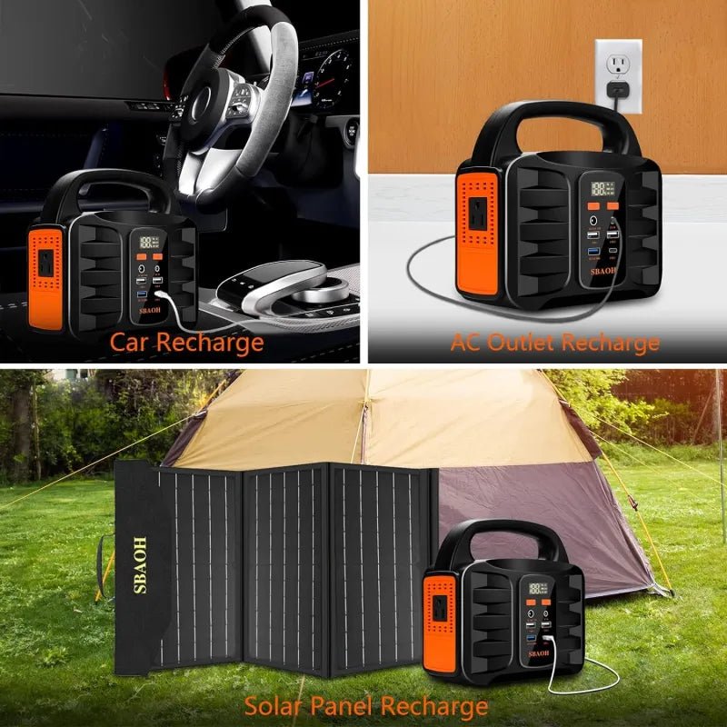 Estación de Energía Portátil 150W 155Wh 42000mAh Generador Solar Para Viajes por Carretera - Vant