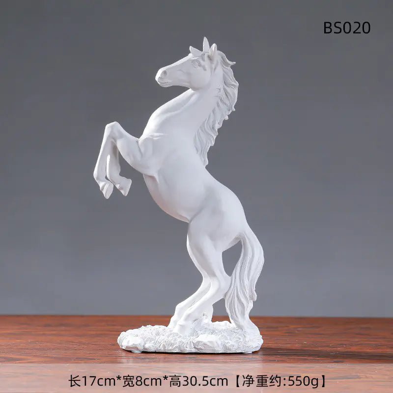 Figura decorativa de caballo estilo europeo para hogar u oficina - Vant
