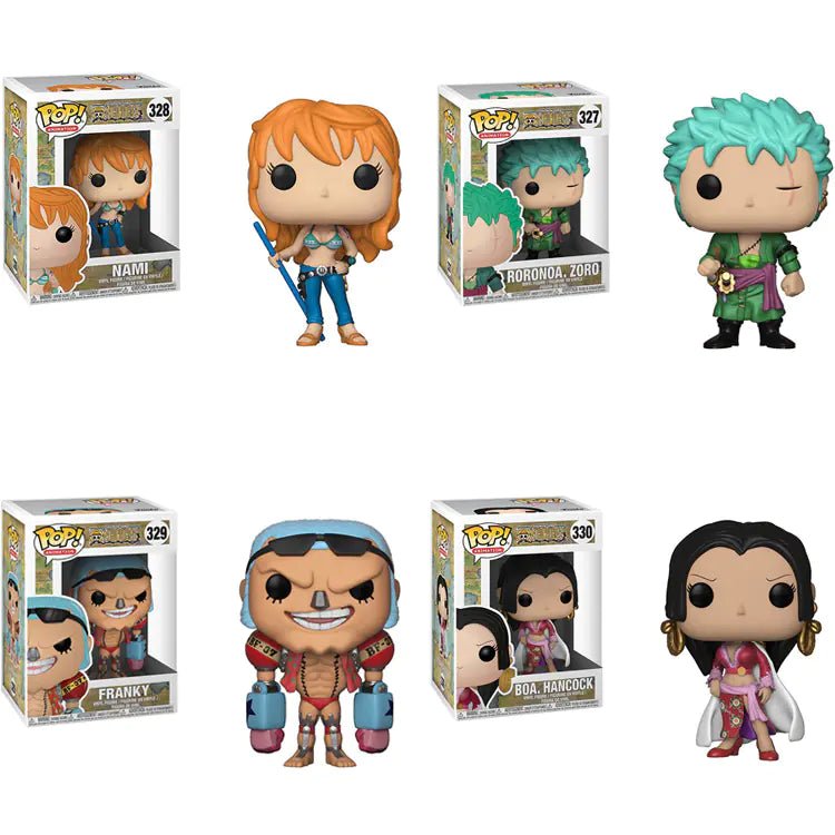 Figuras FUNKO POP de One Piece Nami, Boa, Zoro, Franky - Vant