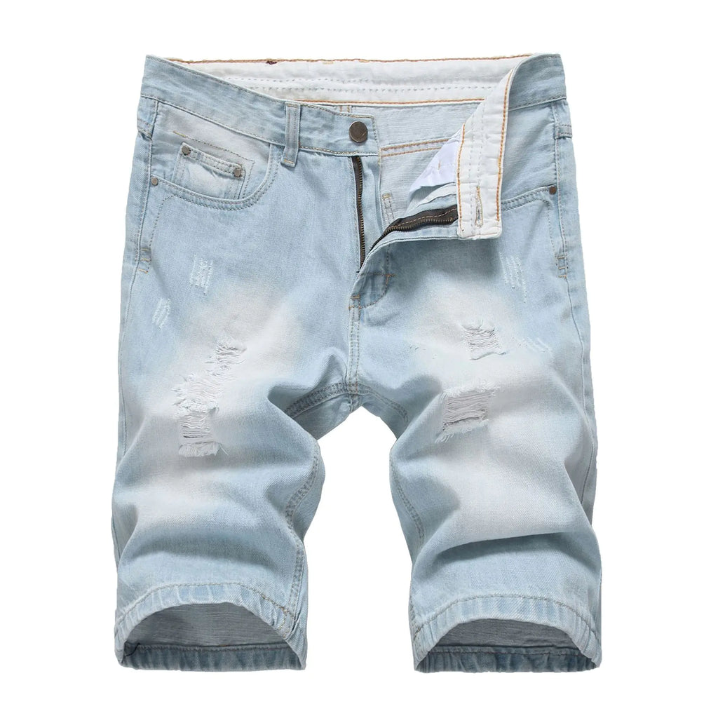 Pantalones cortos vaqueros de moda casual para hombre