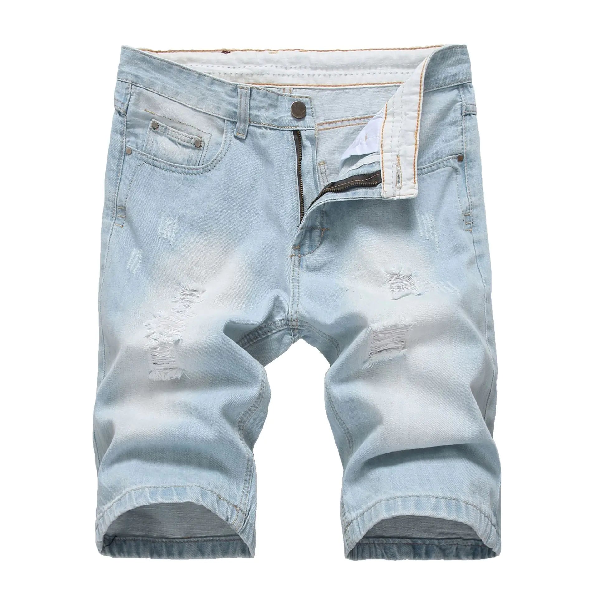 Pantalones cortos vaqueros de moda casual para hombre