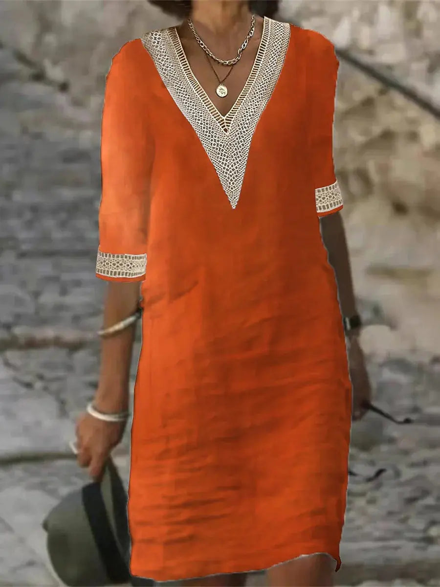 Vestido holgado informal de mujer para otoño/invierno