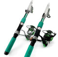 Kit de caña y carrete de pesca verde | Fibra de carbono (individual) - Vant
