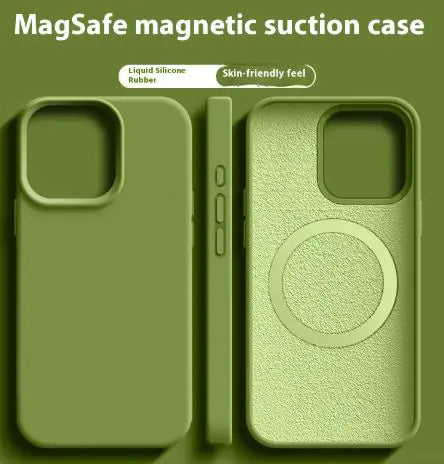 Funda magnética de silicona líquida Magsafe para iPhone