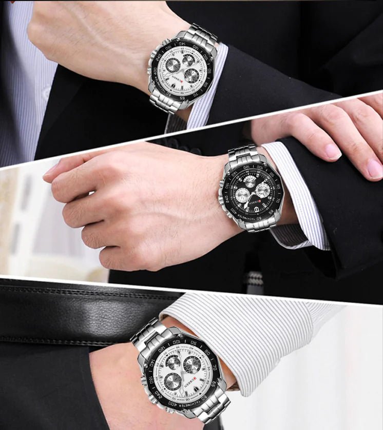 Reloj de acero inoxidable para hombre con tres esferas - Vant