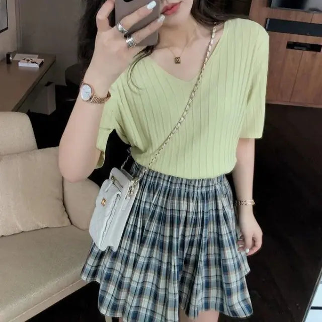 Camiseta de verano de corte holgado