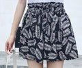 Shorts anchos con estampado floral y cintura elástica - Vant