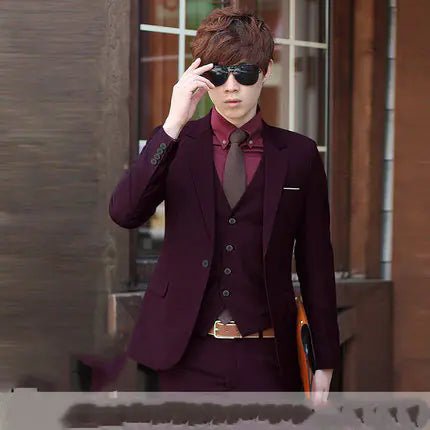 Traje de hombre ajustado de invierno para bodas - Vant