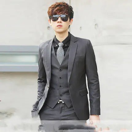 Traje de hombre ajustado de invierno para bodas - Vant