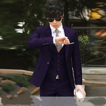 Traje de hombre ajustado de invierno para bodas - Vant