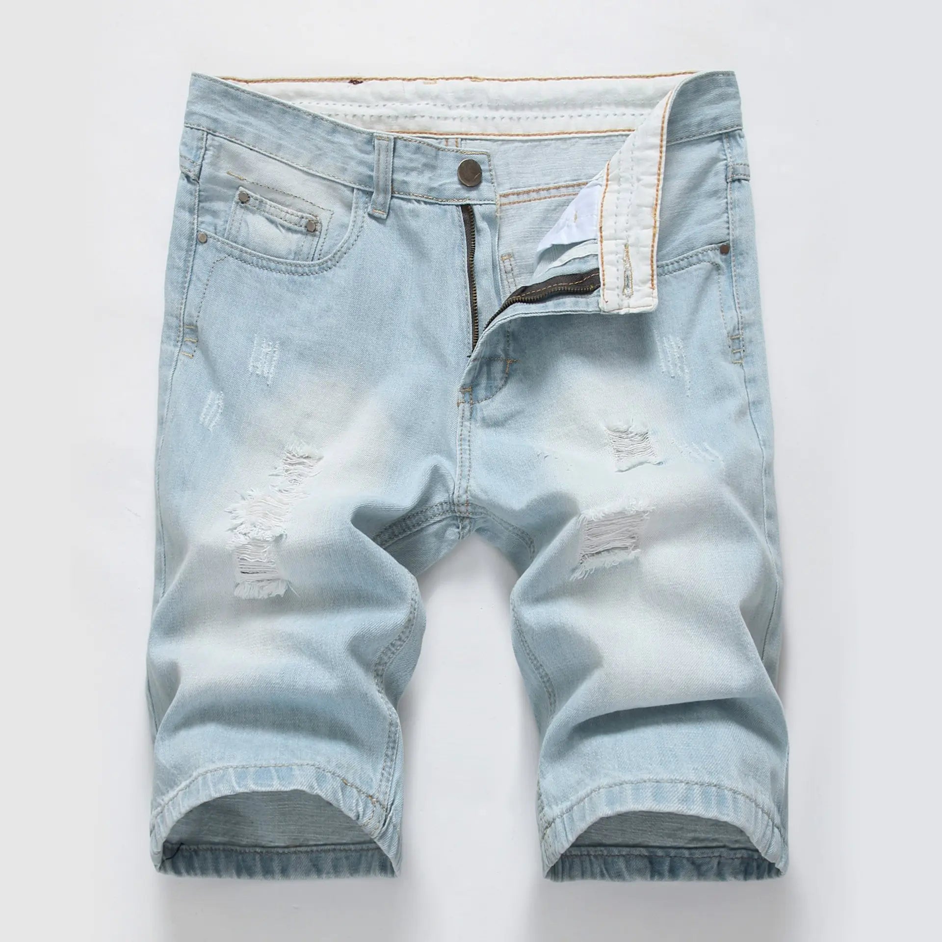 Pantalones cortos vaqueros de moda casual para hombre
