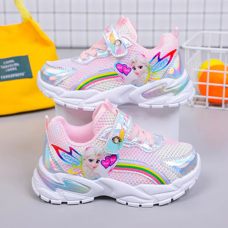 Zapatillas deportivas casuales transpirables para niñas