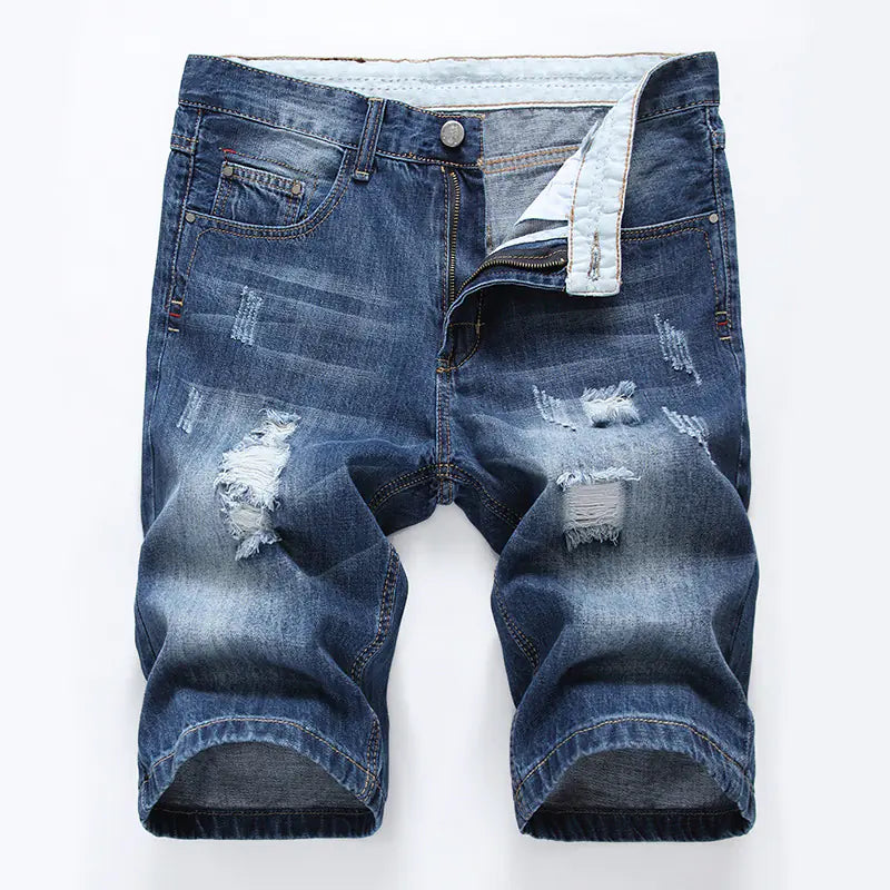 Pantalones cortos vaqueros de moda casual para hombre