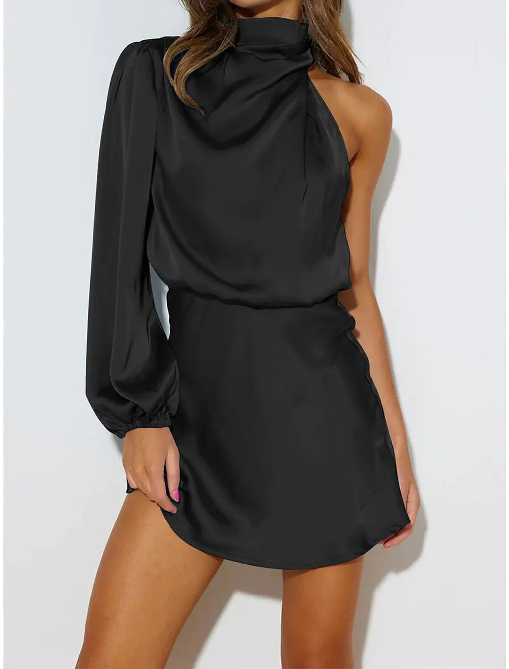 Vestido de noche femenino de primavera con diseño asimétrico - Vant