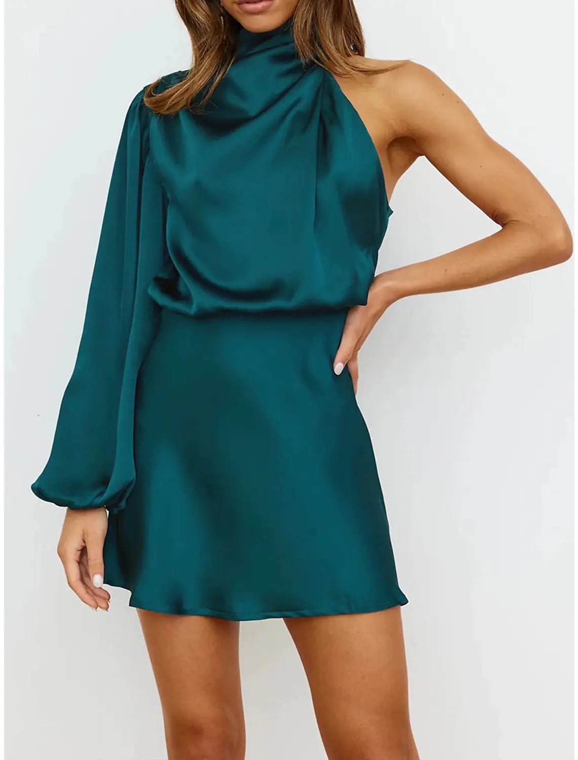 Vestido de noche femenino de primavera con diseño asimétrico - Vant