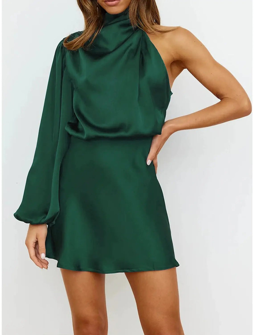 Vestido de noche femenino de primavera con diseño asimétrico - Vant