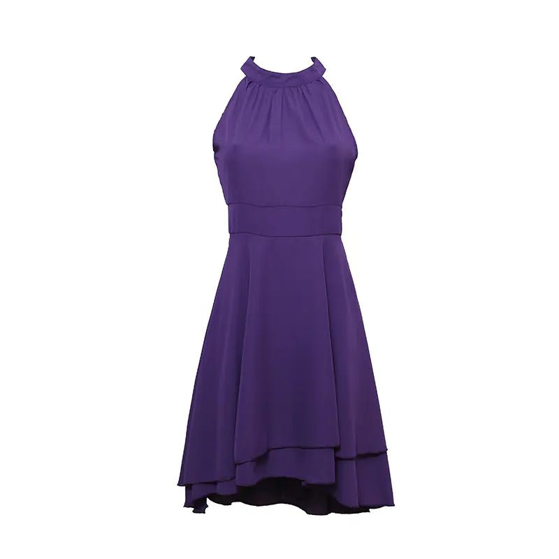 Vestido elegante de mujer sin mangas de gasa con cintura alta - Vant