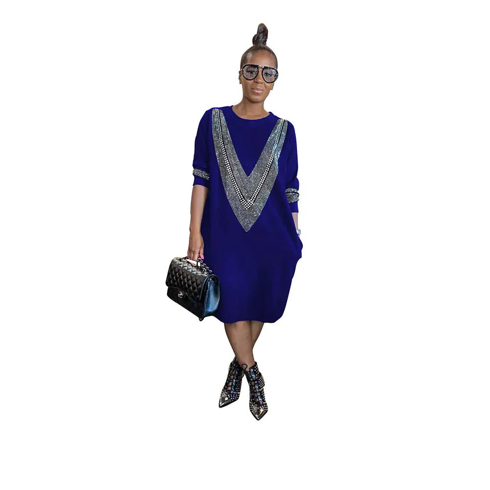 Vestido holgado informal de mujer para otoño/invierno - Vant
