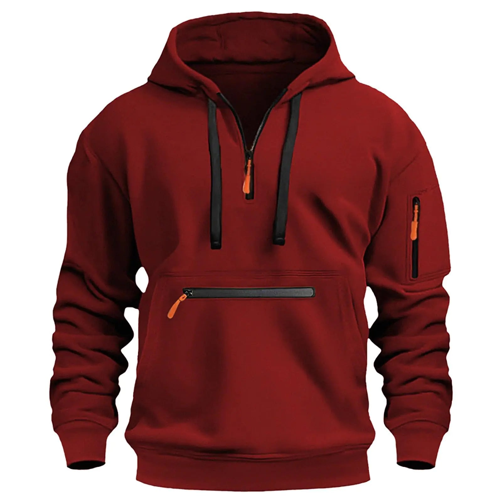 Sudaderas con cremallera y bolsillos para humbre