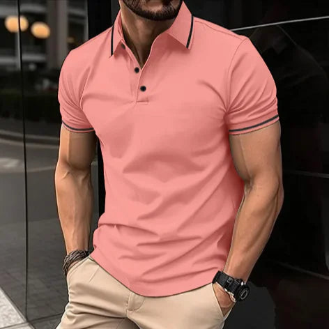 Camiseta Polo Casual de Hombre con Cuello