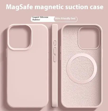 Funda magnética de silicona líquida Magsafe para iPhone