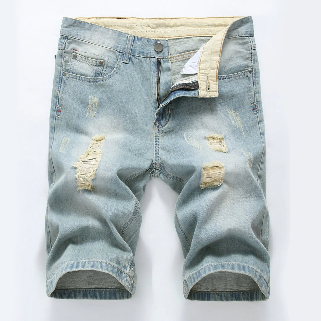 Pantalones cortos vaqueros de moda casual para hombre